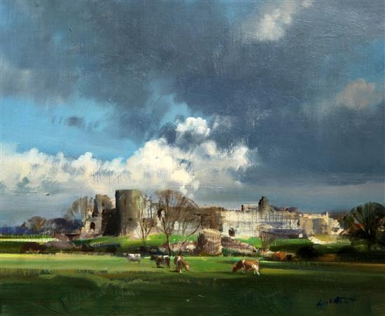 § Frank Wootton (1911-1978) Pevensey Castle 10 x 12in.